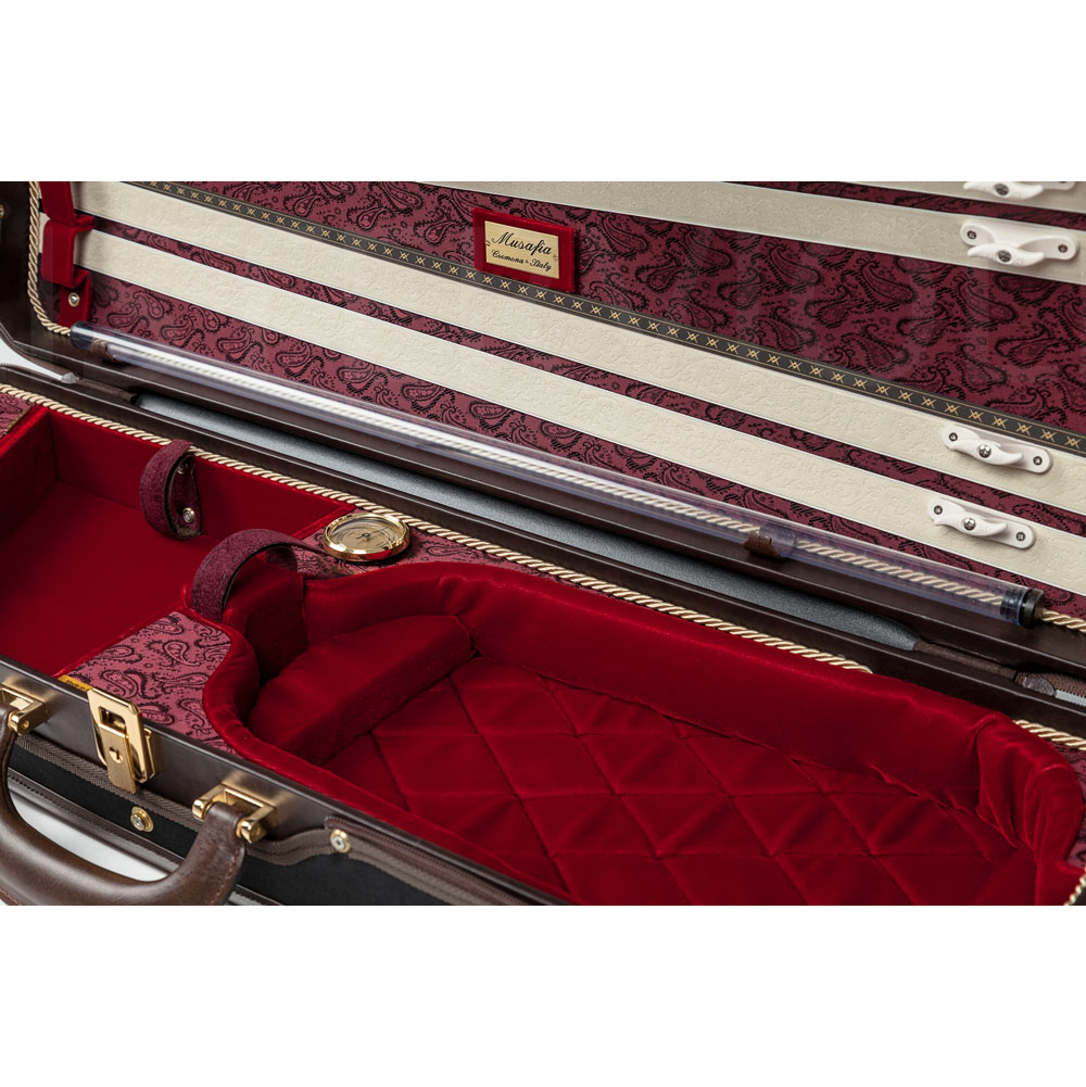 Musafia Luxury Ultralight Violin case red ✓ Meistervioline
